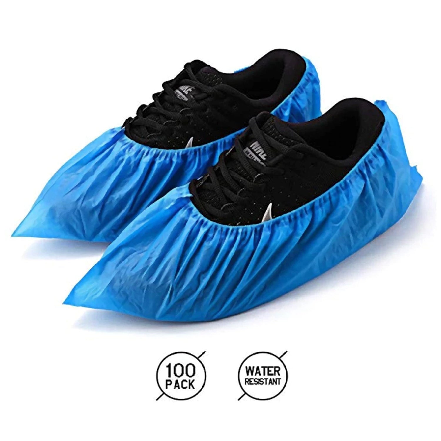 Type Plastic Elastic Top Disposable Shoe Cover for Rainy Season (50 Pairs) - Bhavnagar Deodap