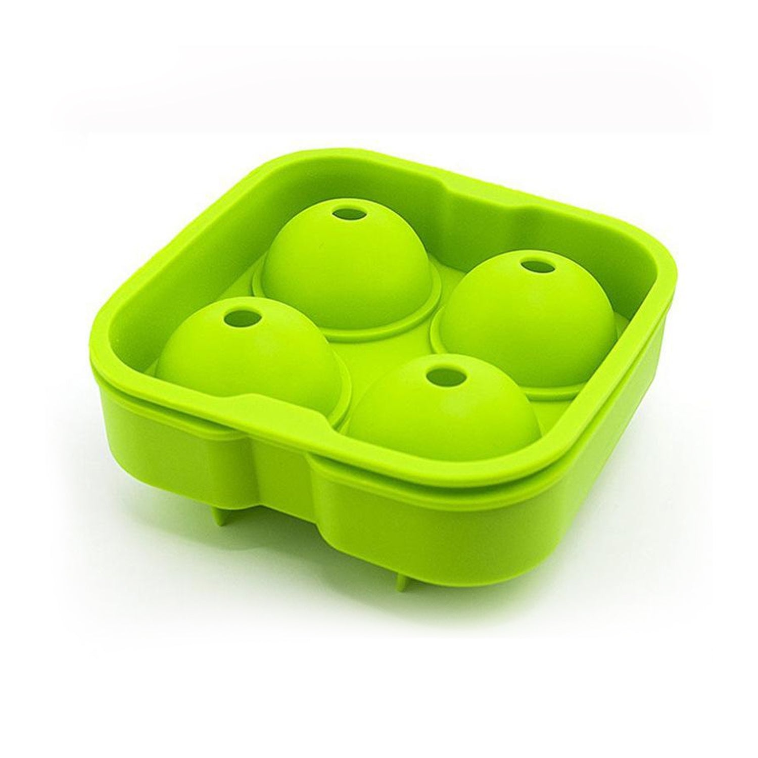 Ice Trays for Freezer Whiskey Ice Cube Plastic Ball Maker Mold Sphere Mould 4 Holes New Ice Balls Party Brick Round Tray Bar Tool ice for Whiskey - Bhavnagar Deodap