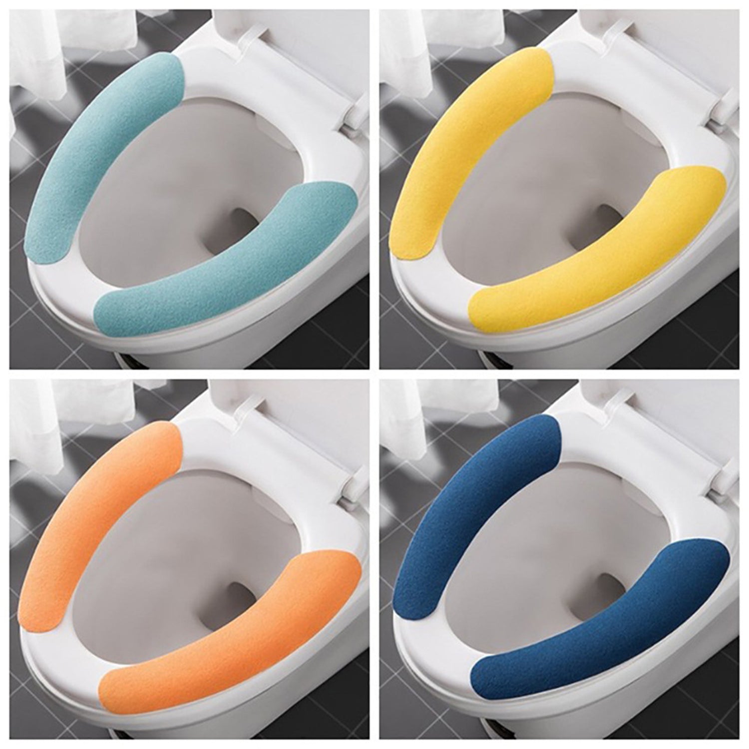 Toilet Seat Cover, Toilet Seat Cushion Soft and Warm Washable Toilet seat Cover Pads Comfortable - Bhavnagar Deodap