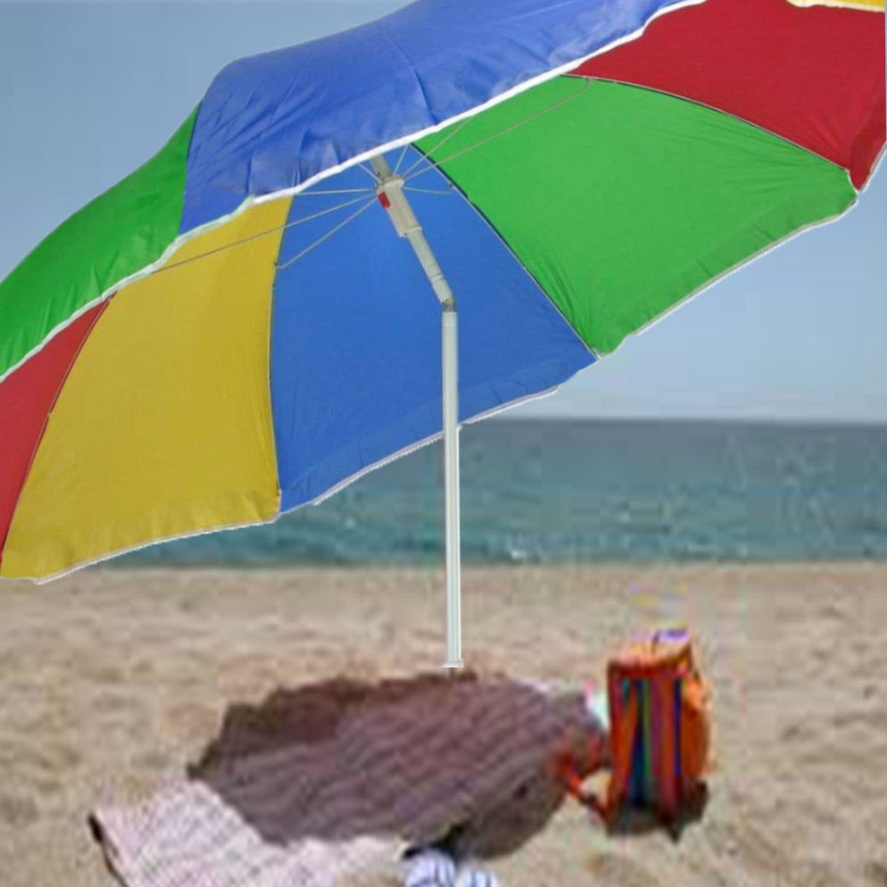 Sun Protection Water Proof Fabric Polyester Garden Umbrella for Beach, Lawn - Bhavnagar Deodap