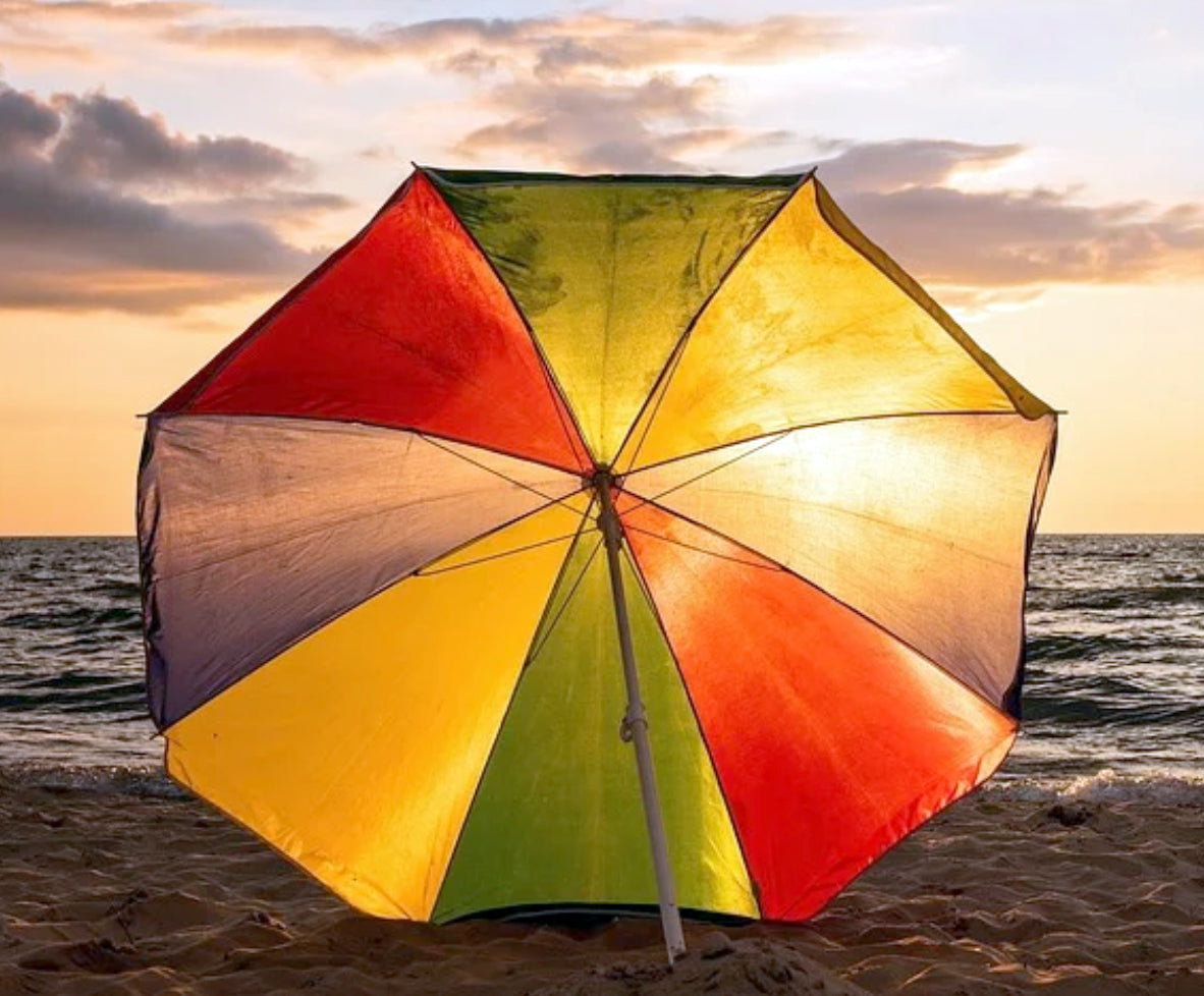 Sun Protection Water Proof Fabric Polyester Garden Umbrella for Beach, Lawn - Bhavnagar Deodap