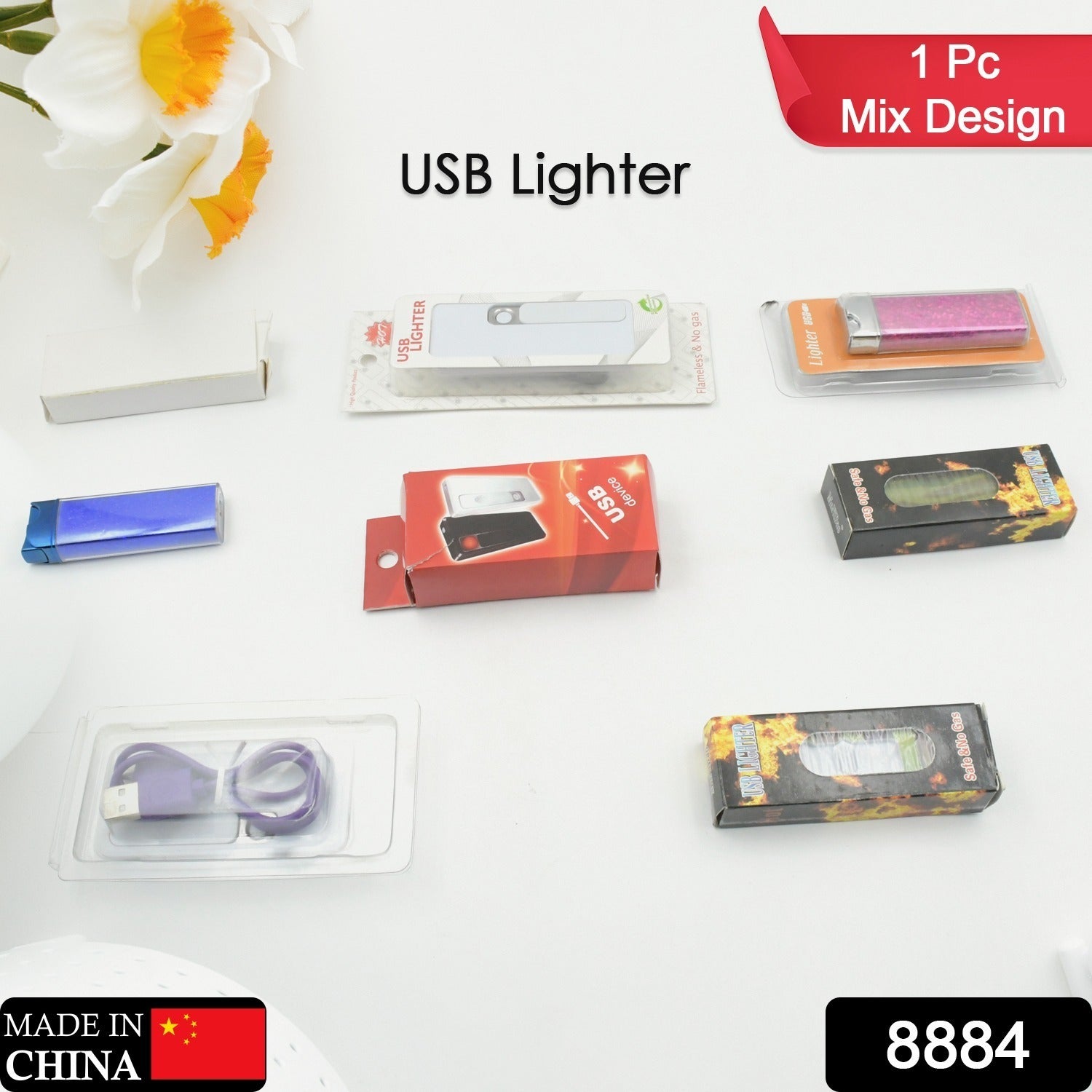 Stylish Electric USB Lighter for Men & Women (Rechargeable, Windproof) - Bhavnagar Deodap