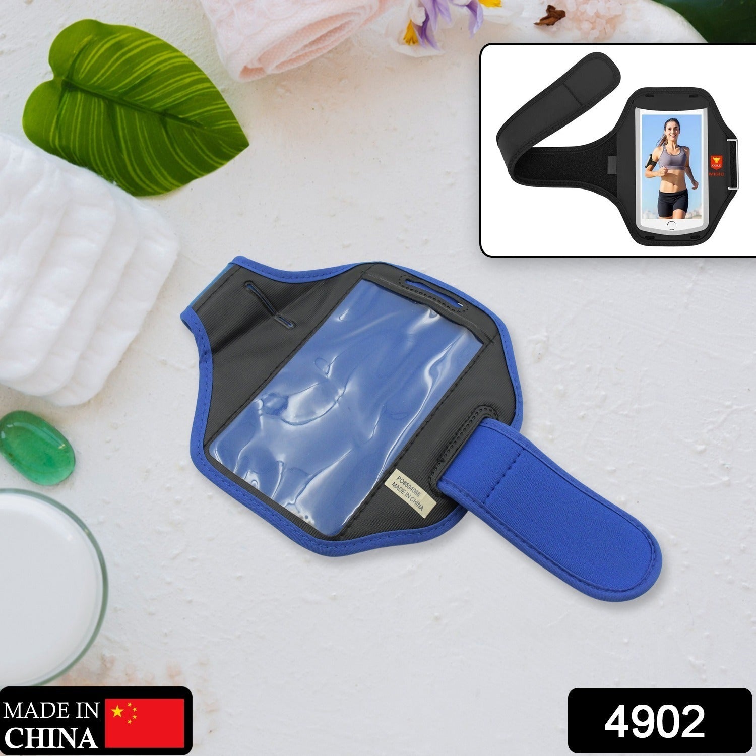 Sports Wrist Bag Running Arm Band Running Armband Phone Arm Pouch Case Cellphone Arm Band Phone Arm Case Holder Sports Phone Armbands Running Phone Holder (1 Pc) - Bhavnagar Deodap