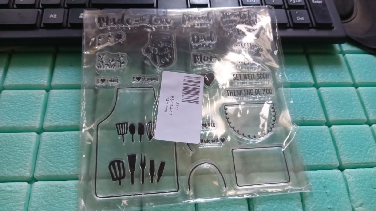 Reusable Rubber Stamp, TPR Stamp DIY Accessories Good Stamping Effect DIY Transparent Stamp Stick Repeatedly for Envelope for Diary for Invitation Letter Photo Album Decoration for Paper Crafts (Mix Design / 1 Set) - Bhavnagar Deodap