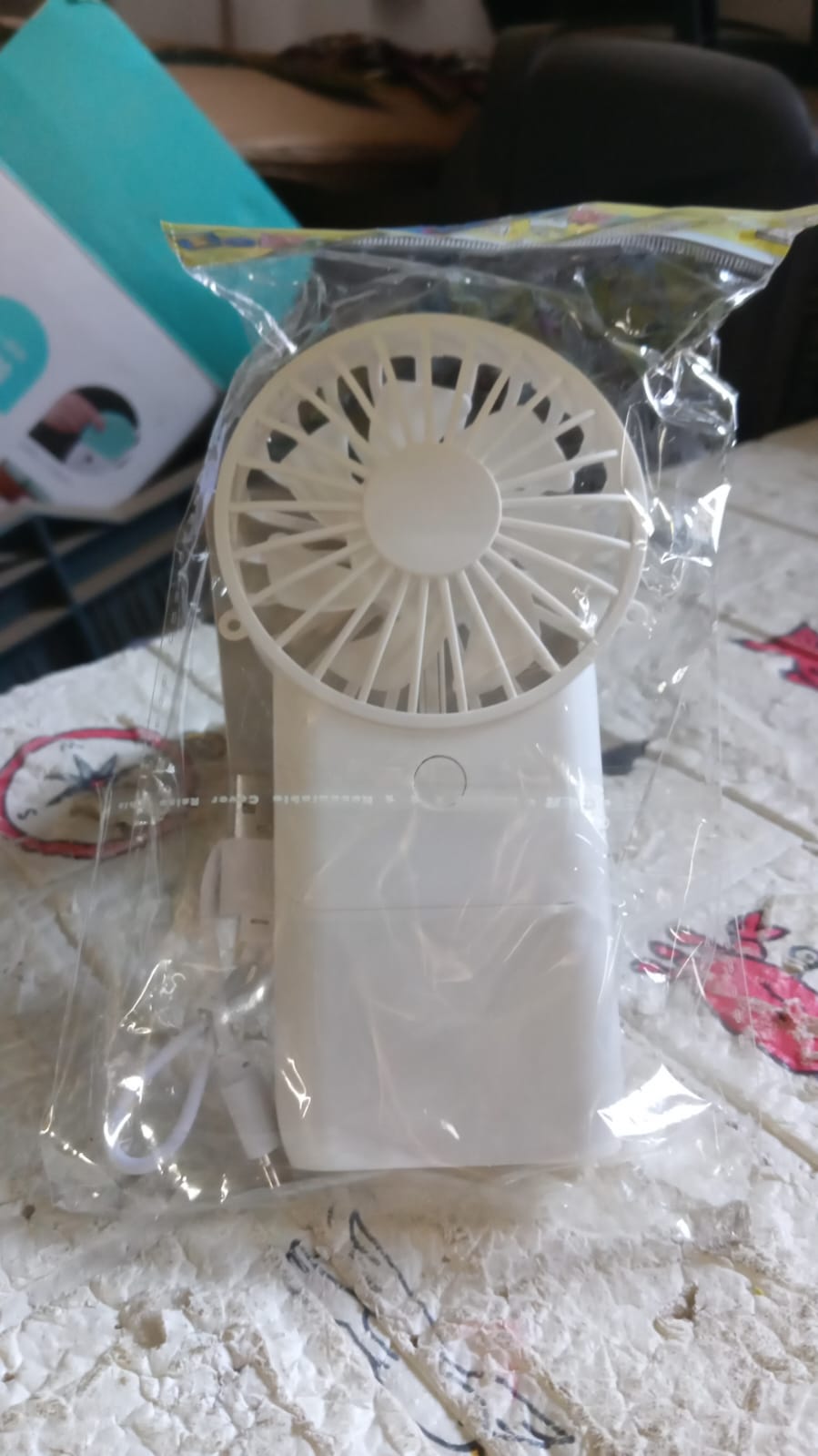 Portable Small Electric Fan, Handheld Fan With 3 Modes USB Rechargeable Mini Student Handheld Class Personal Fan (1 Pc) - Bhavnagar Deodap