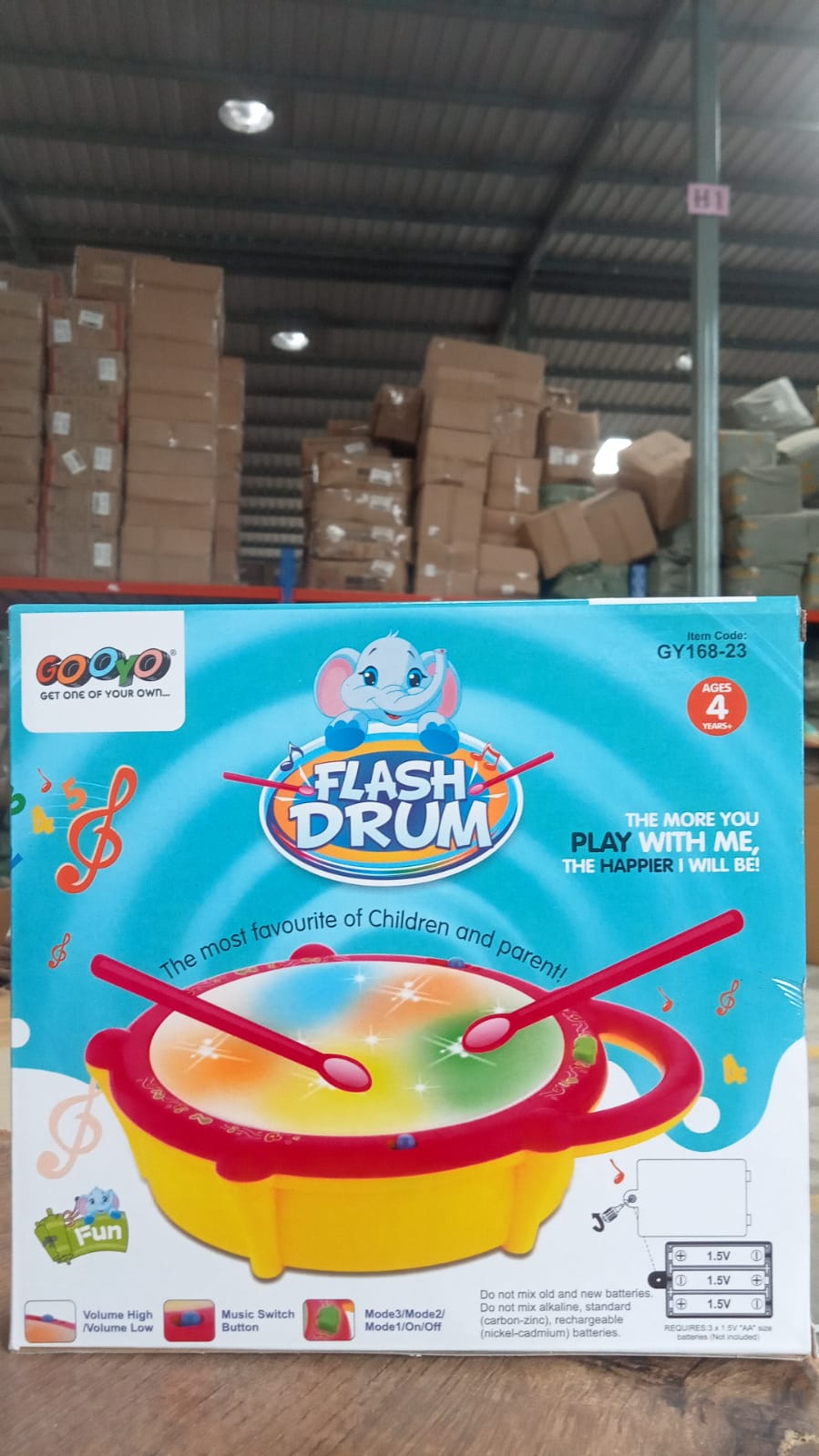 Flash Drum Toys for Kids with Light & Musical Sound Colorful Plastic Baby Drum Musical Toys for Children Baby Toy Instrument Best Gift for Boys & Girls. - Bhavnagar Deodap