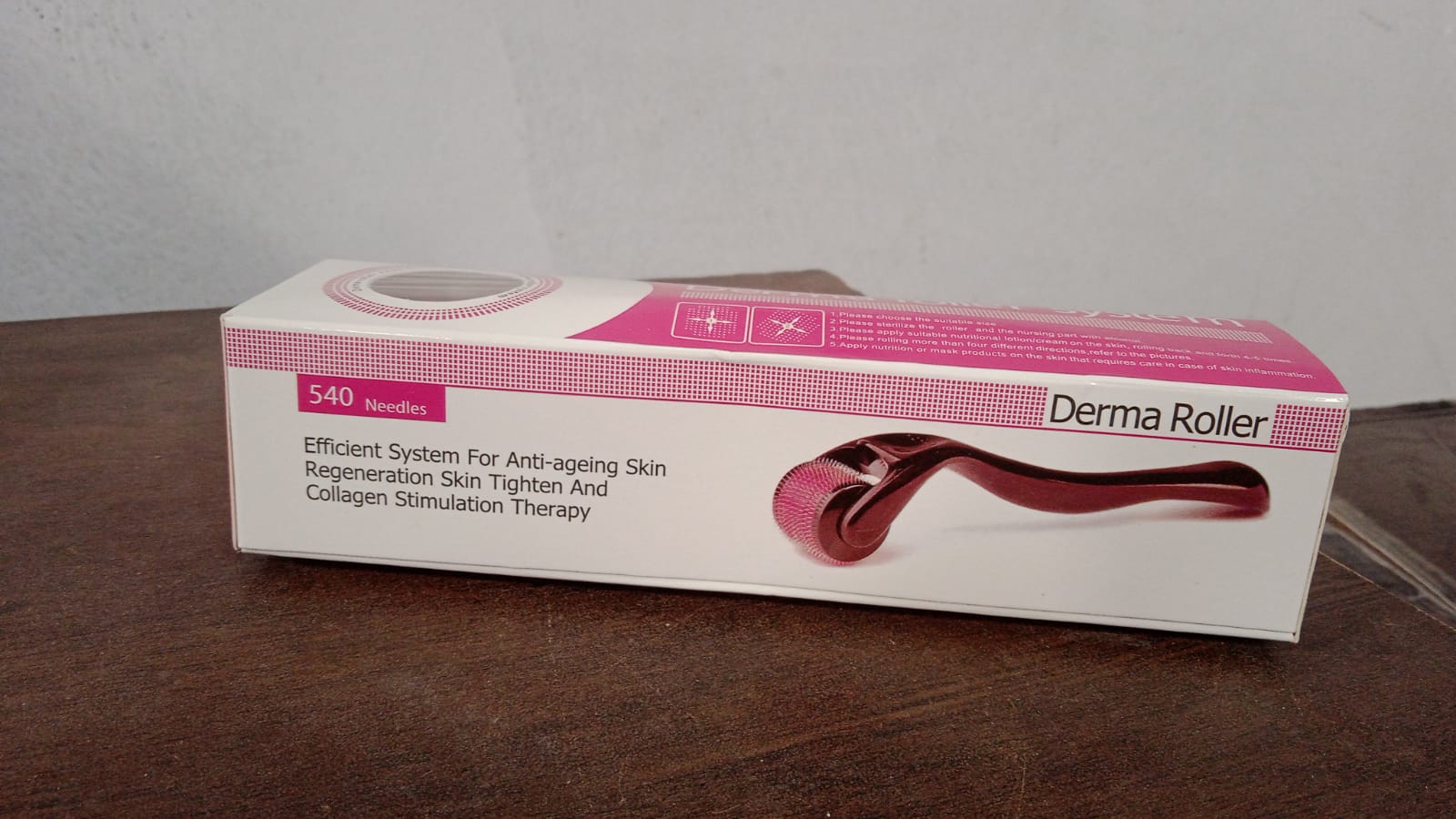 Derma Roller Anti Ageing and Facial Scrubs & Polishes Scar Removal Hair Regrowth (0.75mm) - Bhavnagar Deodap