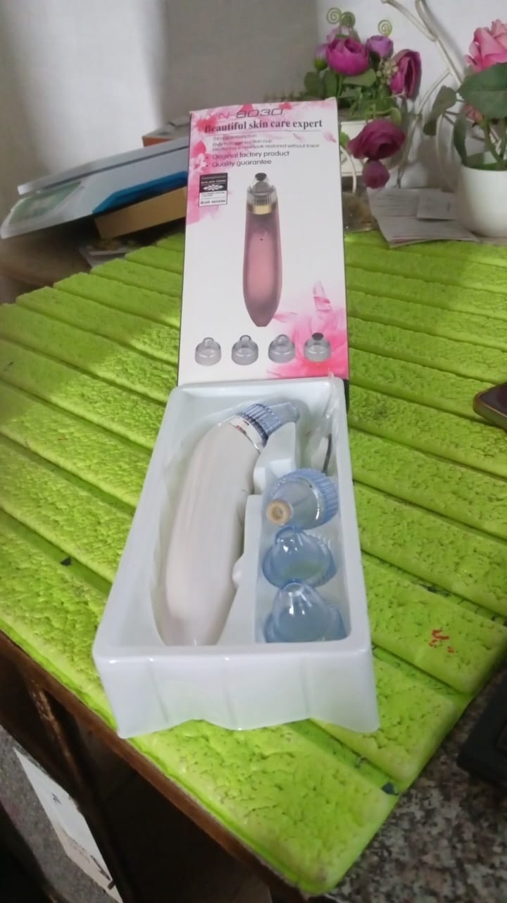 Vacuum Suction Tool with 4 Suction Head for Men and Women (Multi-Color / 1 Set) (batteries not included) - Bhavnagar Deodap