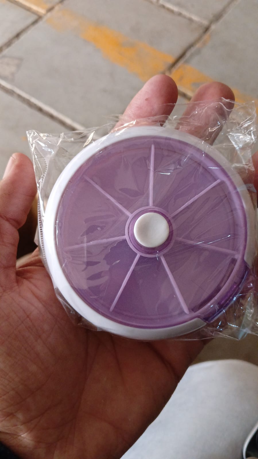 Pill Box Medicine Dispenser 7-Day Week Weekly Whee Cute Portable fruit style 7 grid seal rotation Pill Organizer Medicine Box (1 Pc) - Bhavnagar Deodap