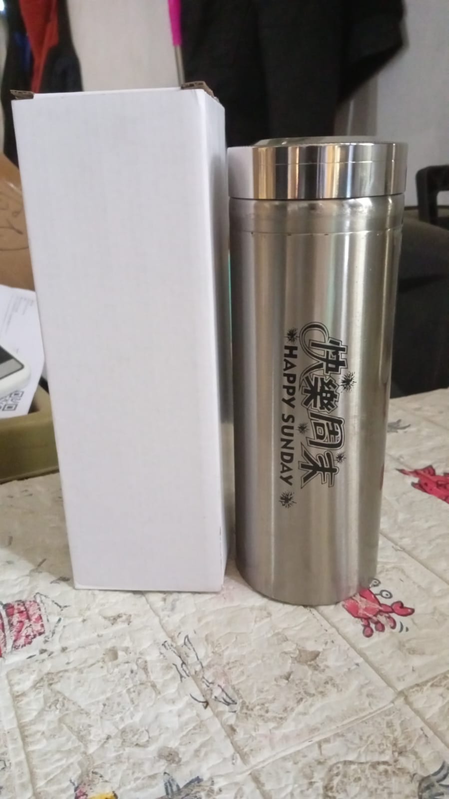 Stainless Steel Vacuum Flask Water Bottle, Fridge Water Bottle, Leak Proof, Rust Proof, Hot & Cold Drinks, Gym BPA Free Food Grade Quality, For office/Gym/School (Approx 1000 ML) - Bhavnagar Deodap