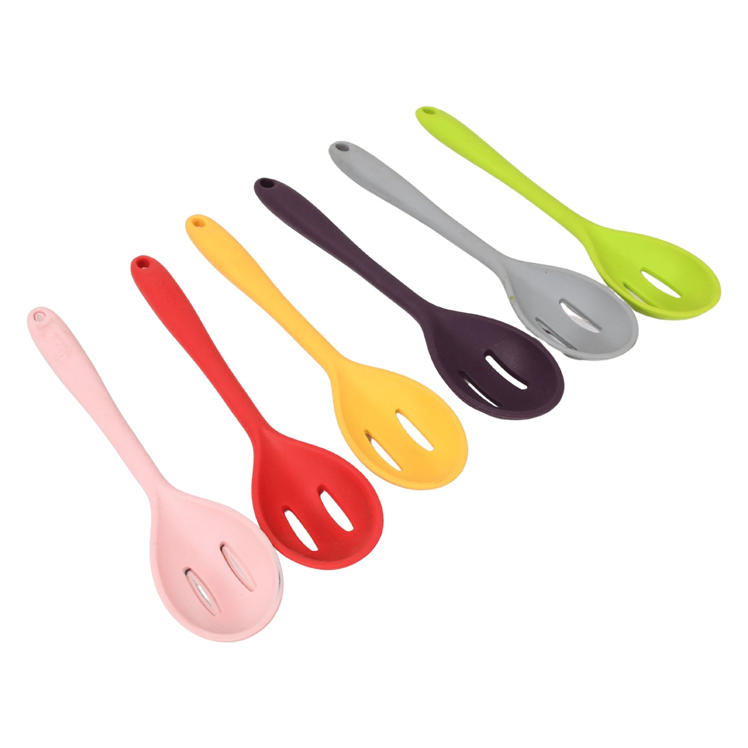 Multipurpose Silicone Spoon, Silicone Basting Spoon Non-Stick Kitchen Utensils Household Gadgets Heat-Resistant Non Stick Spoons Kitchen Cookware Items For Cooking and Baking (6 Pcs Set) - Bhavnagar Deodap