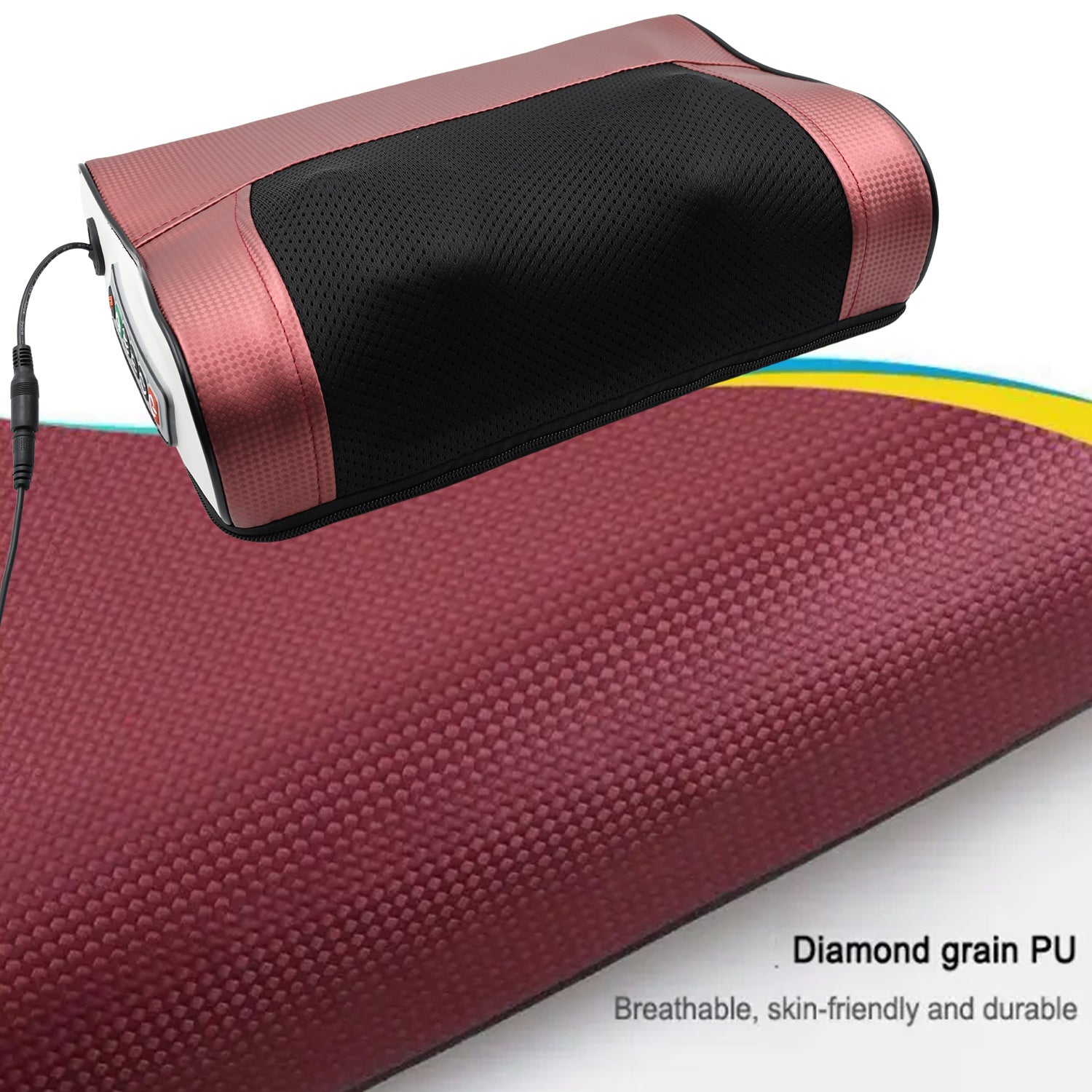 Electric Neck Waist Back Massager Neck Massager Multipurpose Neck Massage Pillow Deep Tissue Massage Nodes Electric Pillow with Heat for Shoulders Calf Legs Feet Hands - Bhavnagar Deodap