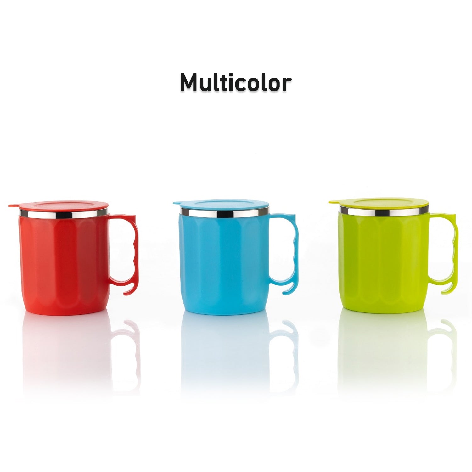 250ML Stainless Steel Mug: Insulated, Leakproof Lid, Hot/Cold Drinks (Mix Color) - Bhavnagar Deodap