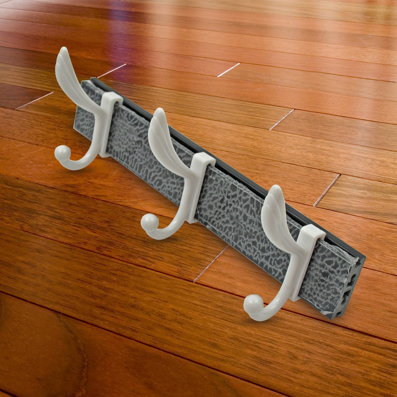 Cloth hanger, Wall Door Hooks Rail for Hanging Clothes for Hanging Hook Rack Rail, Extra Long Coat Hanger Wall Mount for Clothes, Jacket, Hats, 6 Hook - Bhavnagar Deodap