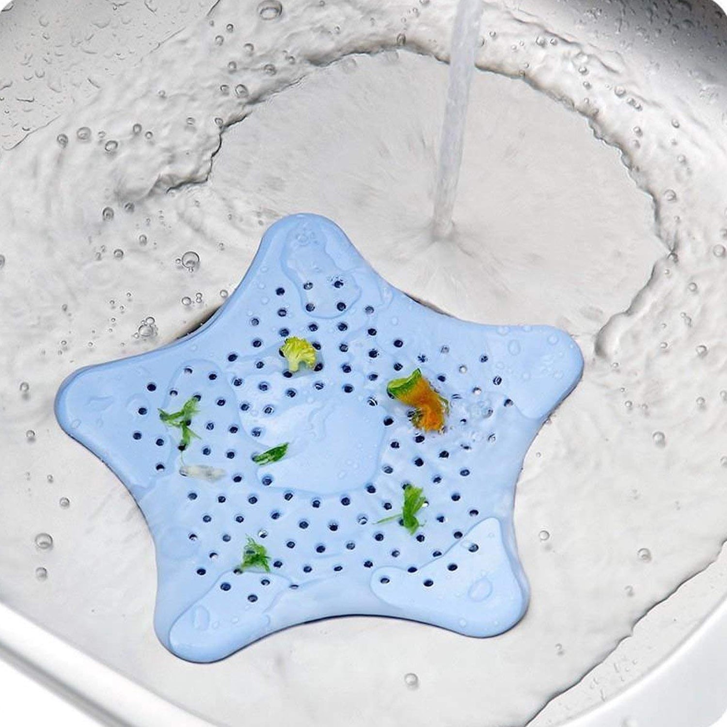 Star Drain Strainer: Catches Hair & Prevents Clogs (Kitchen/Bath) - Bhavnagar Deodap