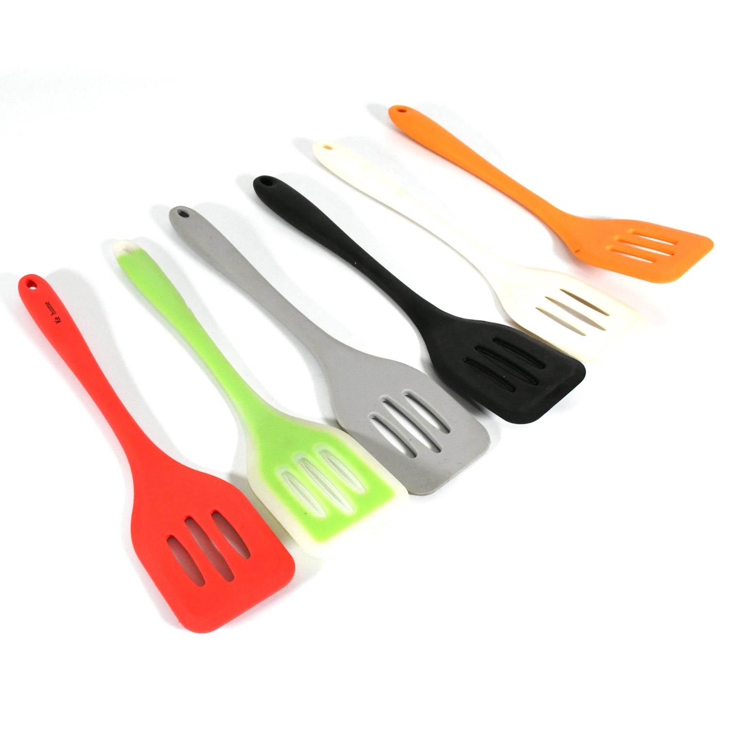 Multipurpose Silicone Spoon, Silicone Basting Spoon Non-Stick Kitchen Utensils Household Gadgets Heat-Resistant Non Stick Spoons Kitchen Cookware Items For Cooking and Baking (6 Pcs Set) - Bhavnagar Deodap