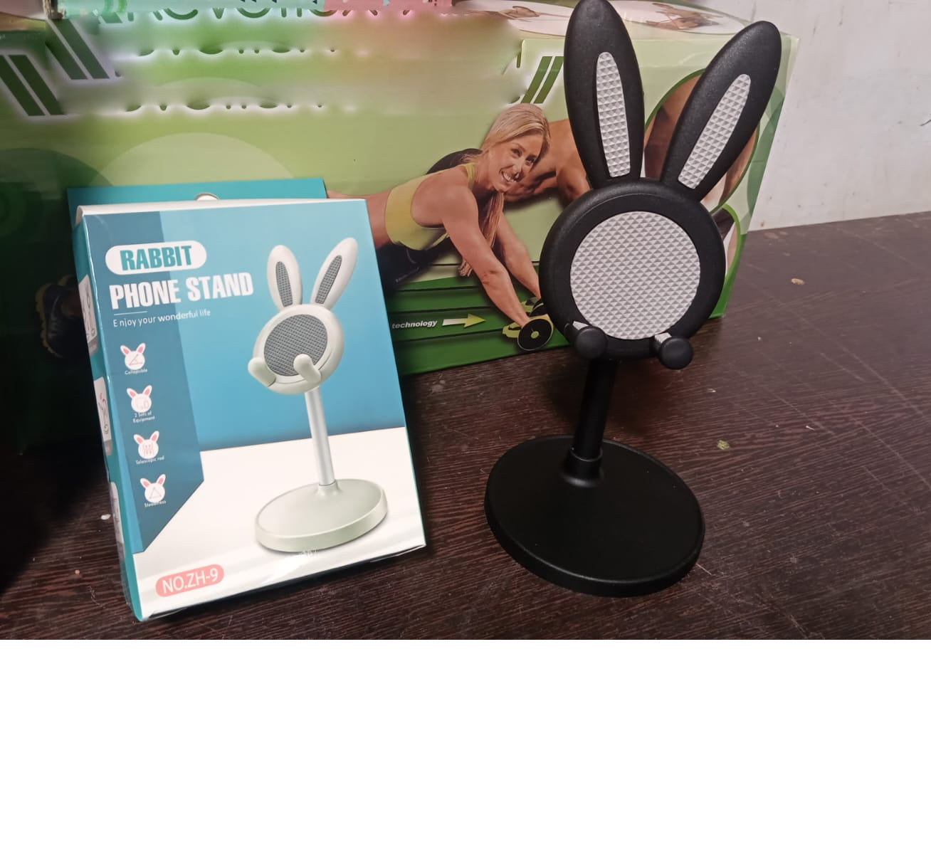 Cute Bunny Phone Stand, Angle Height Adjustable Phone Stand for Desk, Kawaii Phone Holder Desk Accessories, Easter Bunny Gifts Favor for Girl & Boys Accessories for Phone, Tablet, Easter Gifts Favors - Bhavnagar Deodap
