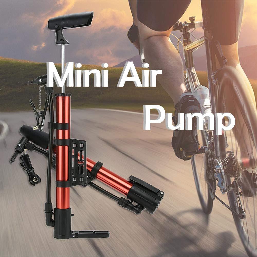 Aluminum Mini Bicycle Air Pump (Multicolor) - Bhavnagar Deodap