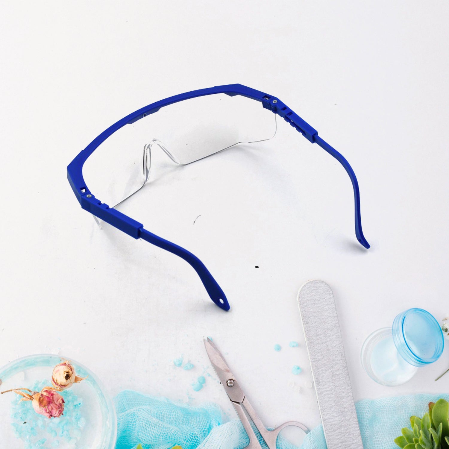 Safety Glasses Dust Wind Proof Eye Glasses UV Protection, Safety Goggles Eyewear  Adjustable spray clear shooting eye protection eyewear clear glasses for men women lab goggles over glasses - Bhavnagar Deodap