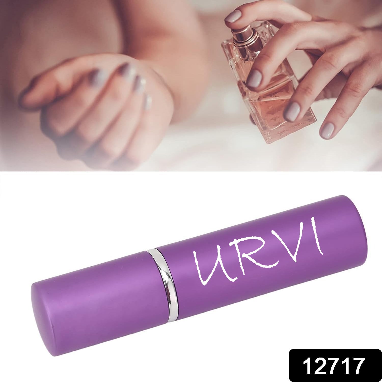 Customize Empty Spray / Perfume Bottle Refillable Fine Mist Perfume For Sanitizer Travel Beauty Makeup Perfume filler (1 Pc) - Bhavnagar Deodap