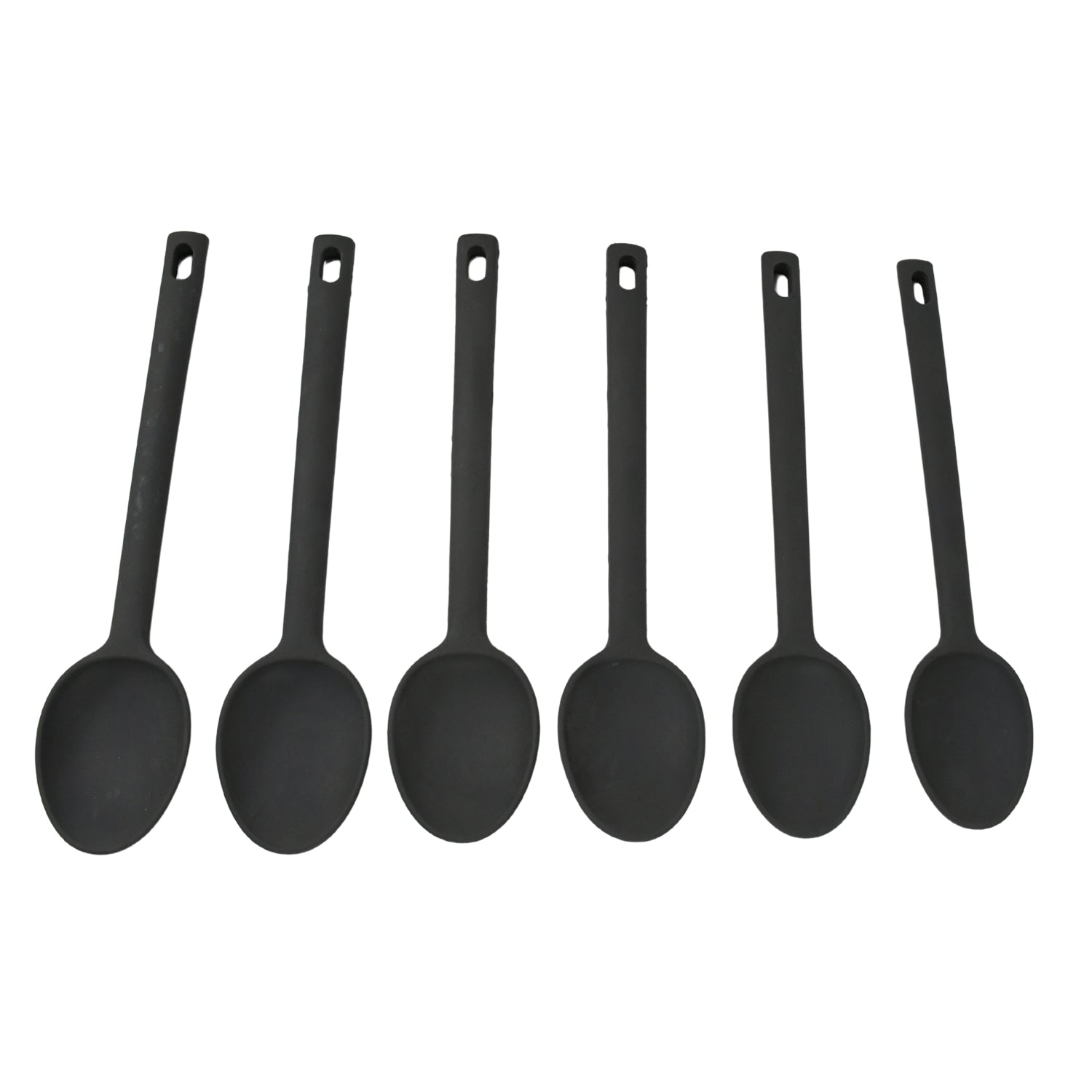 MULTIPURPOSE SILICONE SPOON, SILICONE BASTING SPOON NON-STICK KITCHEN UTENSILS HOUSEHOLD GADGETS HEAT-RESISTANT NON STICK SPOONS KITCHEN COOKWARE ITEMS FOR COOKING AND BAKING (6 Pc Set) - Bhavnagar Deodap