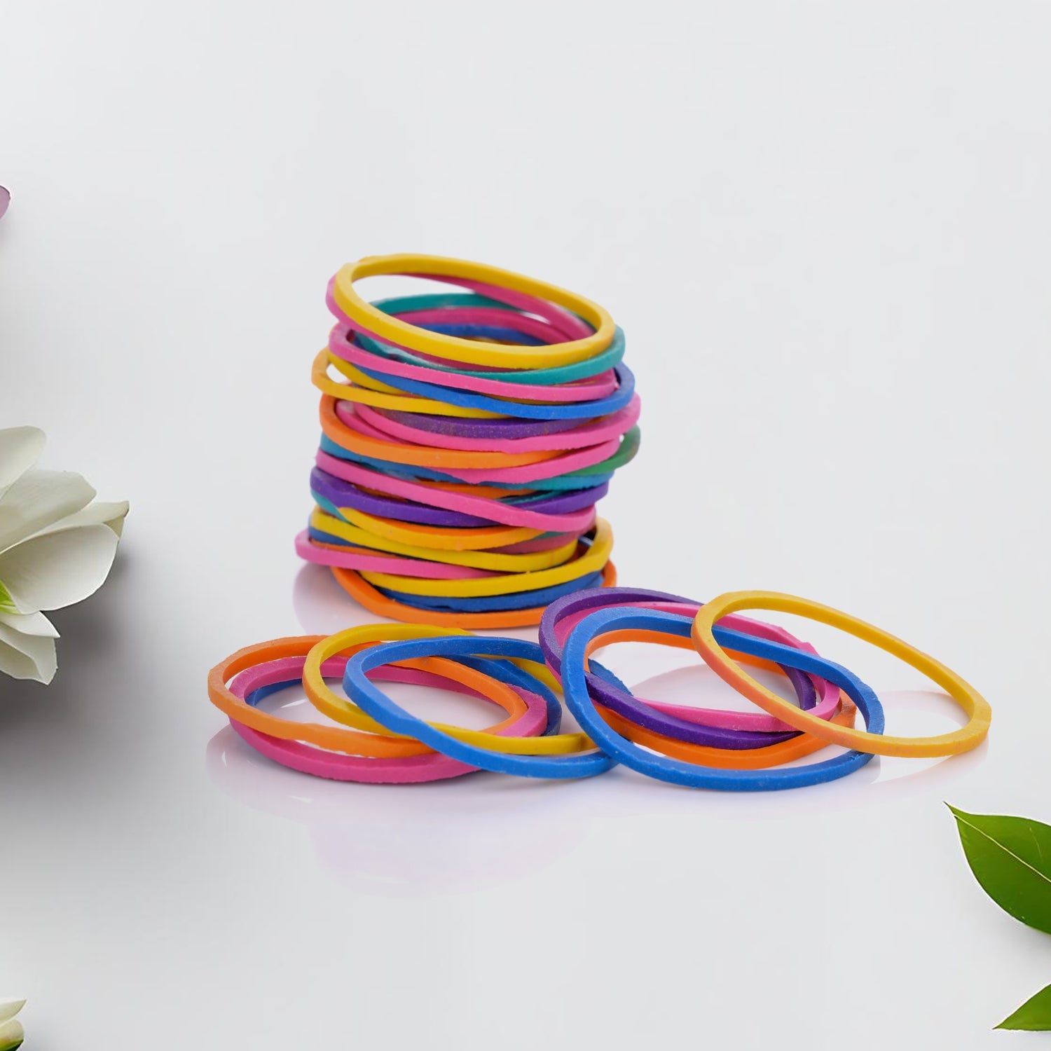 Strong & Reusable Rubber Bands: Multicolor for Office, Home & School (1.5 Inch 100 GM) - Bhavnagar Deodap