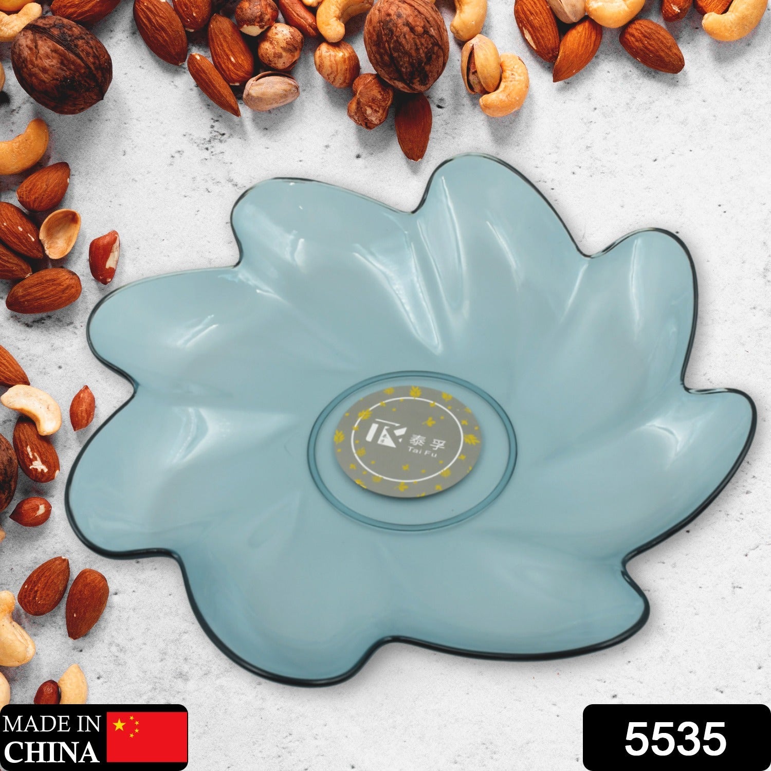 Flower Shape Plastic Dinner / Fruit Plate  / Tray / Snacks / Breakfast Plate friendly Plastic Plate for Kids Party Supplies Birthday Holiday Party Dinnerware Supplies (1 Pc) - Bhavnagar Deodap