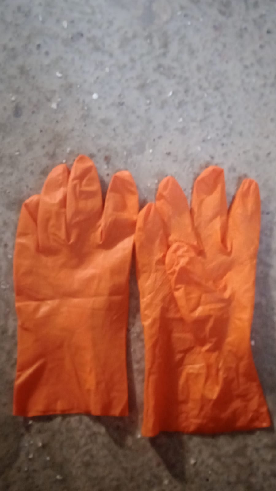 Multipurpose Rubber Reusable Cleaning Gloves, Reusable Rubber Hand Gloves I Latex Safety Gloves I for Washing I Cleaning Kitchen I Gardening I Sanitation I Wet and Dry Use Orange Gloves (1 Pair 40 Gm) - Bhavnagar Deodap