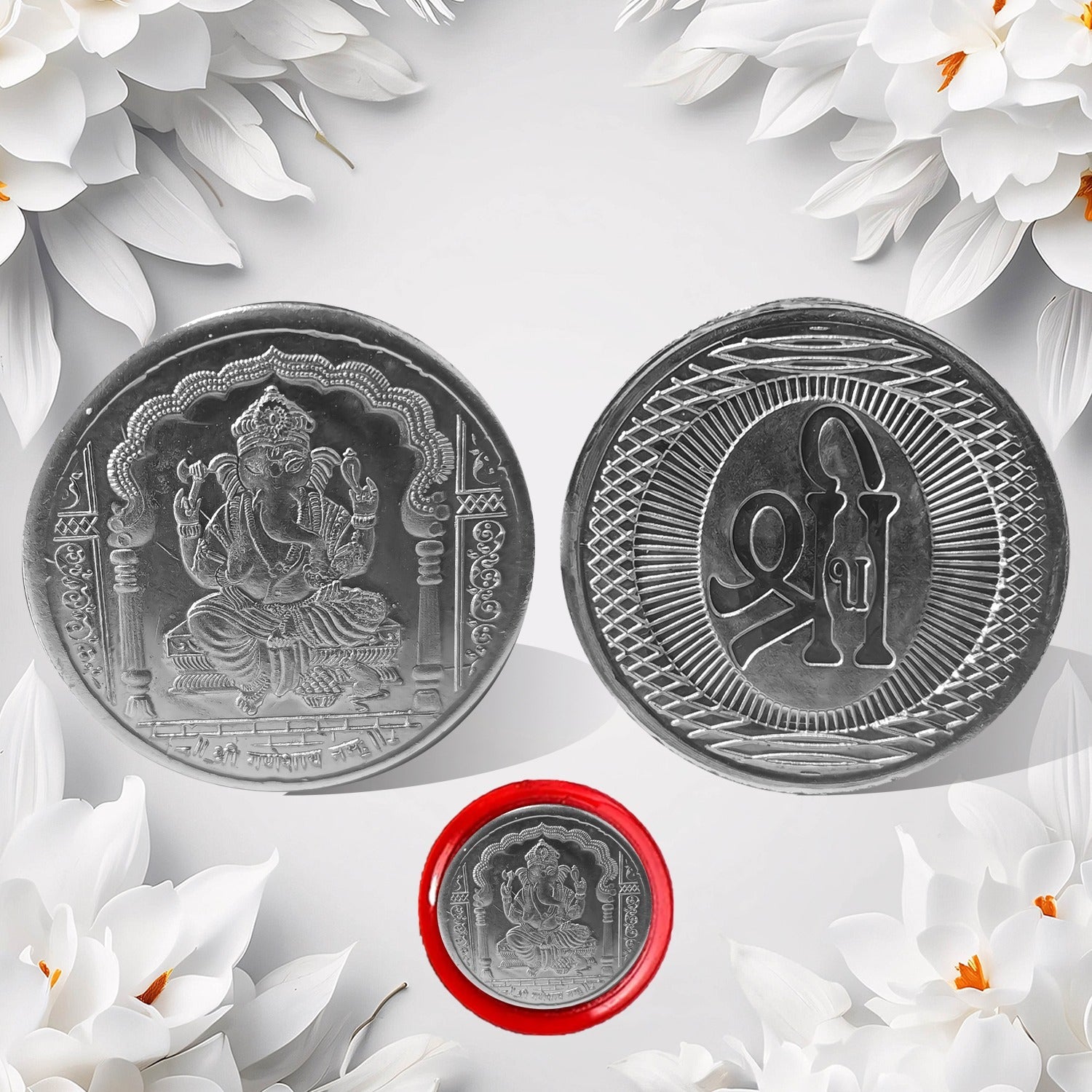 Silver Coin / Diwali Gift (1 Pc / (Metal is not silver) - Bhavnagar Deodap