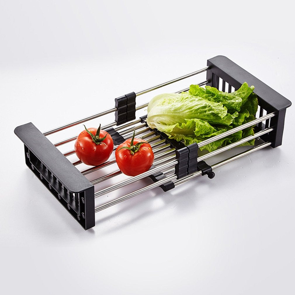 Stainless Steel Expandable Kitchen Sink Dish Drainer - Bhavnagar Deodap