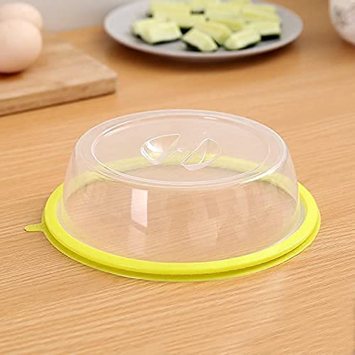 Air-Tight Microwave Oven Dish Cover Microwave Splatter Cover Food Cover Microwave Food Plate Kitchen Plate Dish Lid Dishwasher Safe - Bhavnagar Deodap