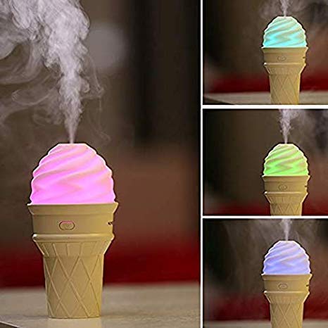 Ice Cream Design LED Humidifier for Freshening Air & Fragrance (Multicoloured) - Bhavnagar Deodap