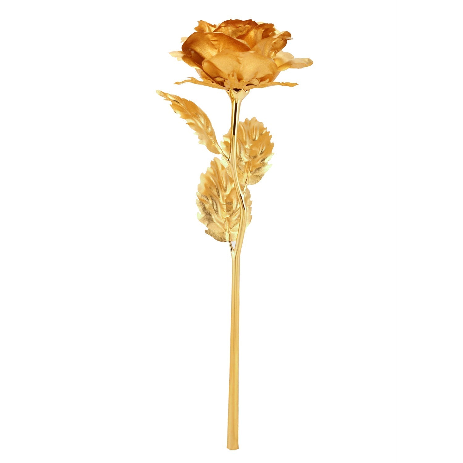 Luxury Decorative Gold Plated Artificial Golden Rose with Premium Box - Bhavnagar Deodap