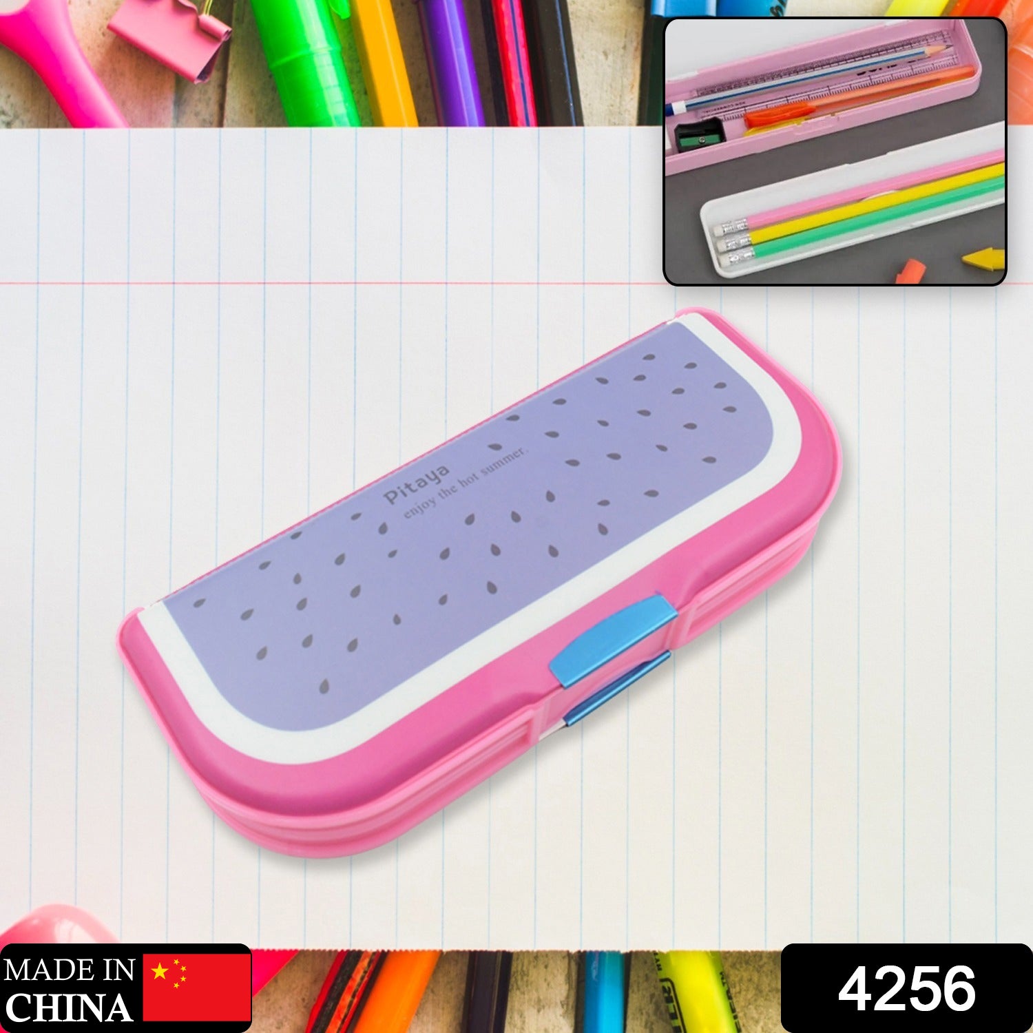Multipurpose Compass Box, Pencil Box with 2 Compartments for School, Cartoon Printed Pencil Case for Kids, Birthday Gift for Girls & Boys, Cartoon Printed Pencil Case for Kids (Mix Color 1 Pc) - Bhavnagar Deodap