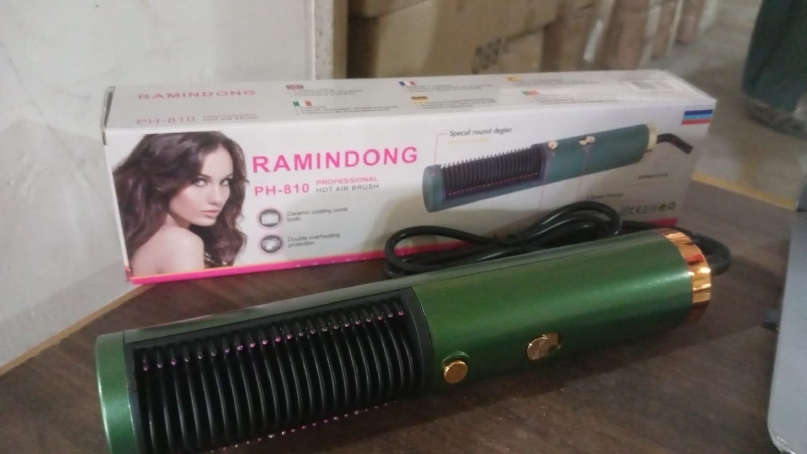 Hair Straightener Comb, Anti Scald Hot Comb Negative Ion Hair Straightener Brush Straightener 3 Gear Constant Temperature for Quick and Professional Hair Salon at Home (1200w) - Bhavnagar Deodap