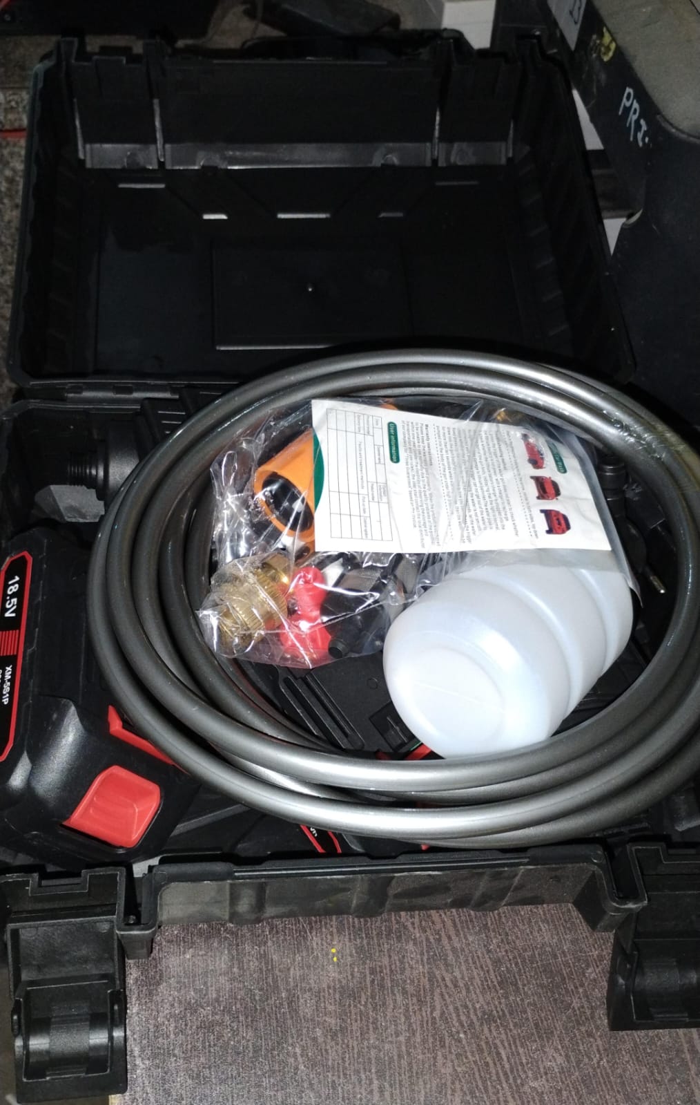 Double Battery 18.5V Rechargeable Electric, Car Washer Gun (1 Set) - Bhavnagar Deodap