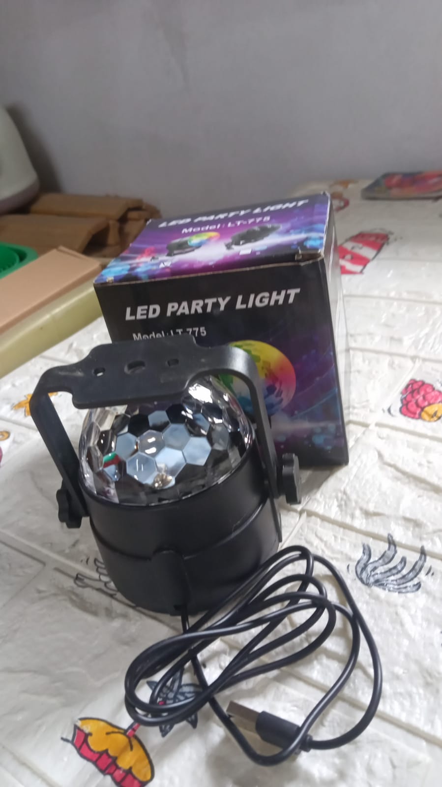 Party Lights, DJ Stage Light Disco Ball Light USB Charging Party Stage Lamp Party Light for Home Bar Car Wedding Holiday Party, Party Gift Kids Birthday - Bhavnagar Deodap