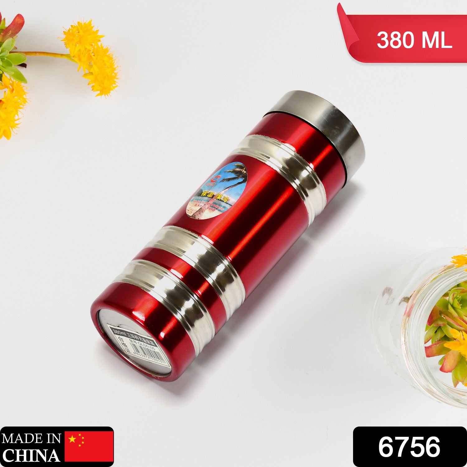 Mini Stainless Steel Water Bottle Bottle 380Ml For School  & Home Use - Bhavnagar Deodap