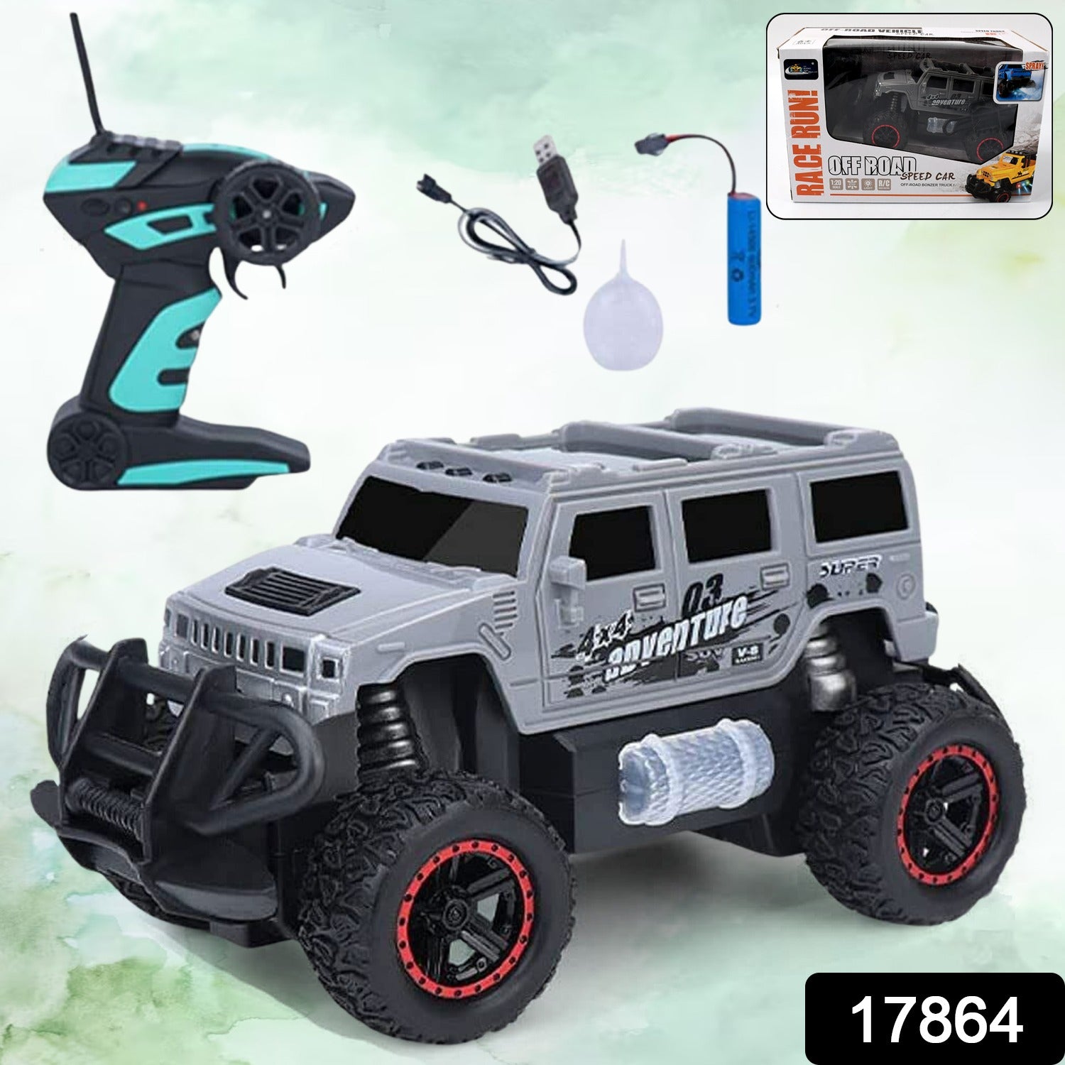 Mist Spray Race Car Toy Off Road Speed Car With Smoke (Water Sprayer Mist With Light) High Strength Climbing Power & Smoke Effect (Color May Vary), Kids - Bhavnagar Deodap