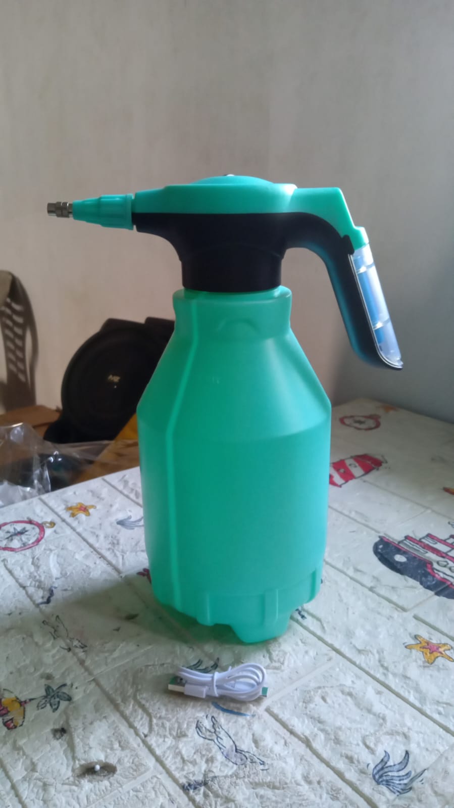 Electric Spray Bottle 3L Garden Sprayer Automatic Watering Can Rechargeable Battery Powered Sprayer For Garden Fertilizing (1Pc 3Ltr.) - Bhavnagar Deodap