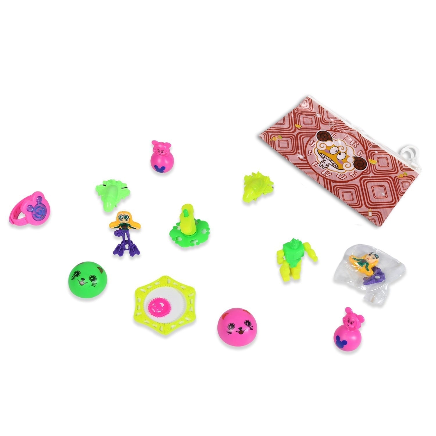 12pc Mix All New Toy And Plastic Pouch Mix All Types Playing Toy For Kids - Bhavnagar Deodap