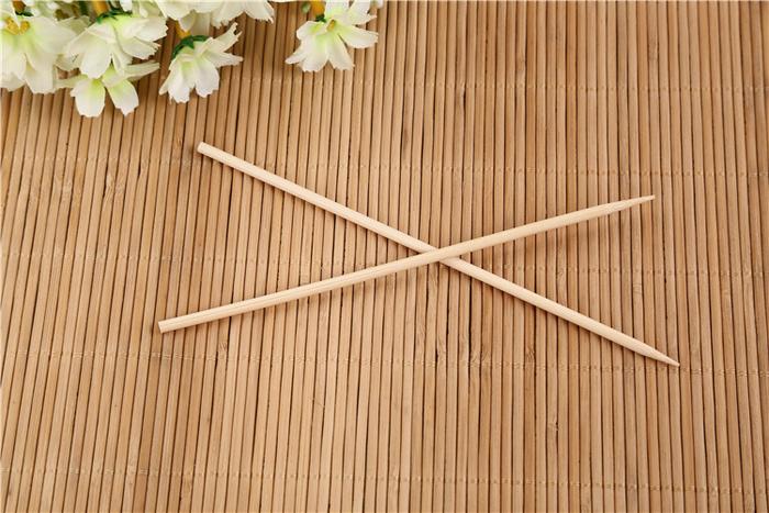 Camping Wooden Color Bamboo BBQ Skewers Barbecue Shish Kabob Sticks Fruit Kebab Meat Party Fountain Bamboo BBQ Sticks Skewers Wooden (30cm) - Bhavnagar Deodap