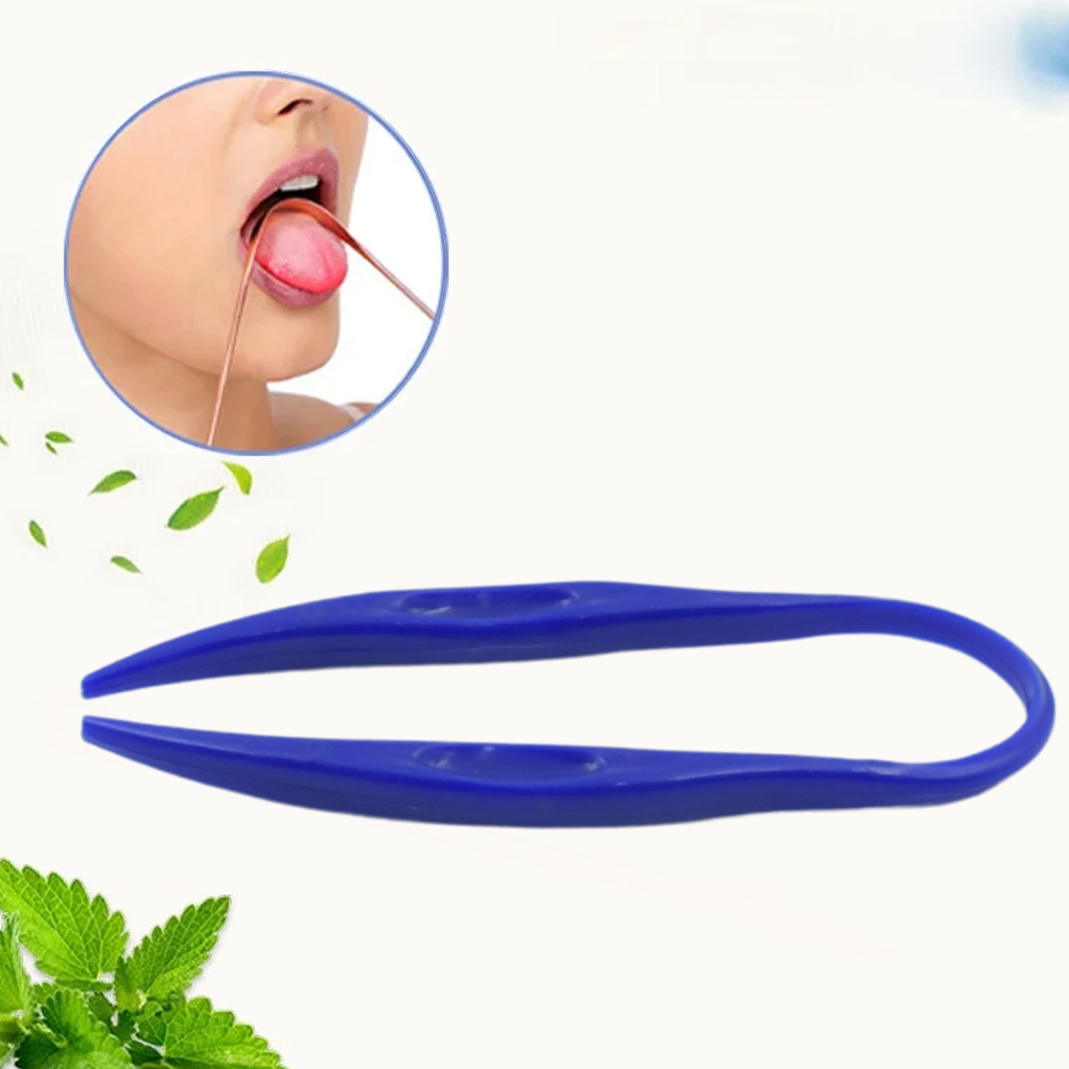 Improved Taste Plastic With Handle Tongue Cleaner (1 Pc ) - Bhavnagar Deodap