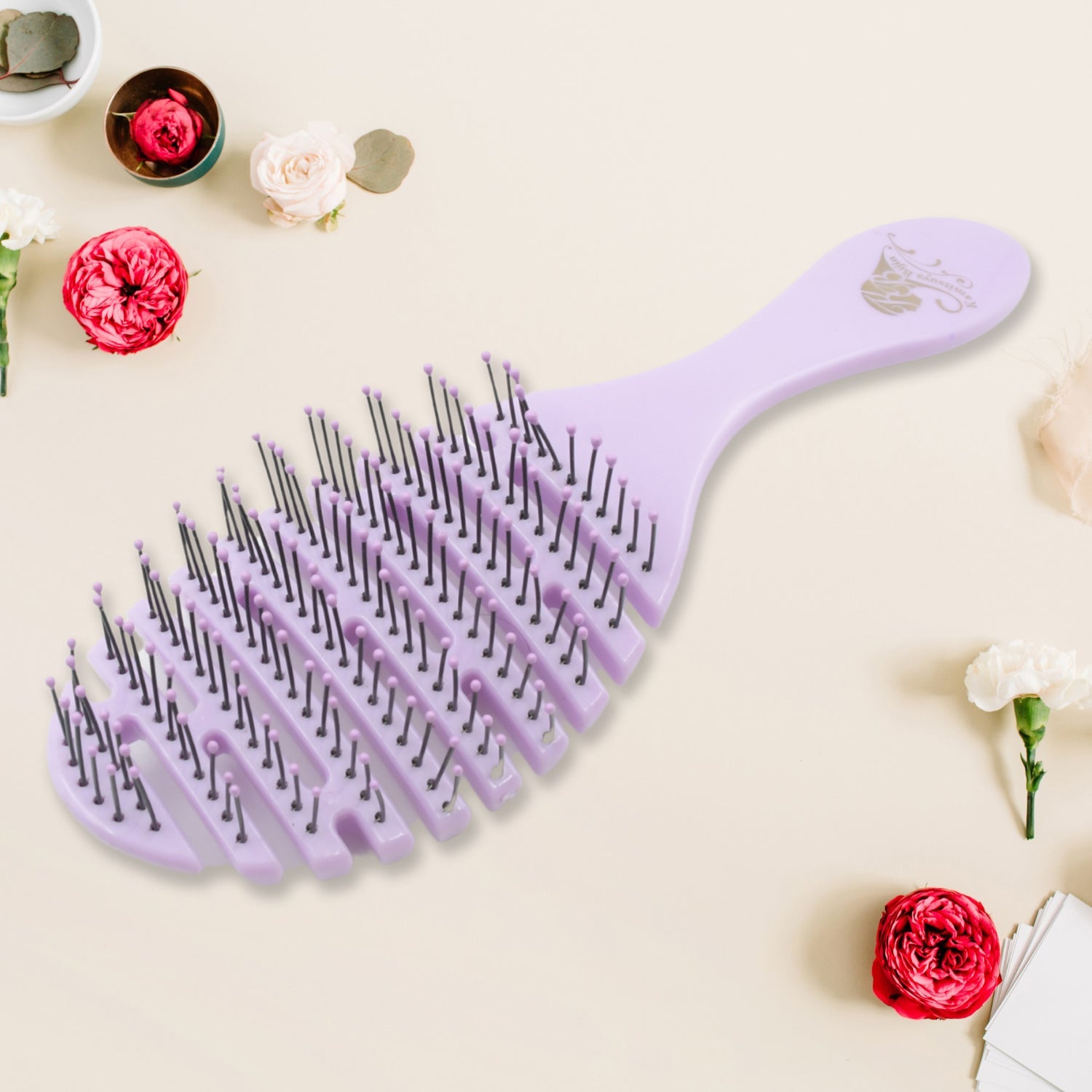 Anti-static Scalp Massage Hair Brush Comb for Curly Straight Hair,  Womens Hair Brush Wet, Detangling Brush for Curly Hair Detangler, Wet Hair Brush Detangler, Girls Hair Brush (1 Pc ) - Bhavnagar Deodap