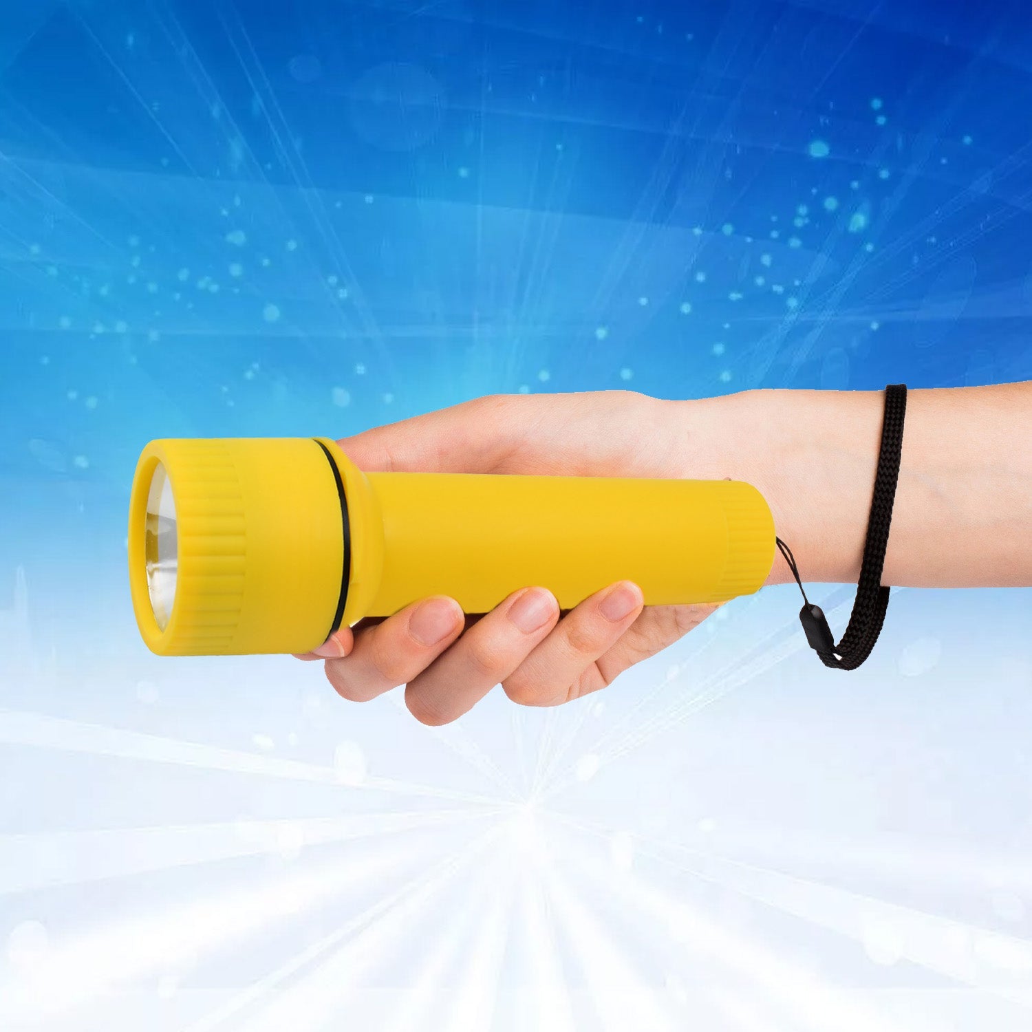 Big LED Flashlights / Torch Light, Battery operated (1 Pc / Battery not included) - Bhavnagar Deodap