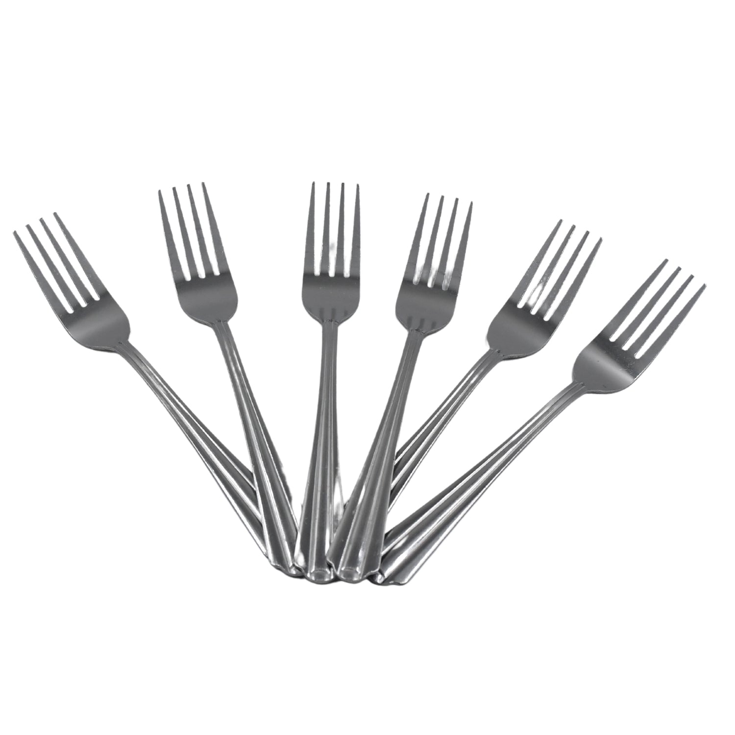 STEEL FORKS SET OF 6 - FORK SET FOR HOME AND KITCHEN FORK HIGH QUALITY PREMIUM FORK SET (6 PC SET ) - Bhavnagar Deodap