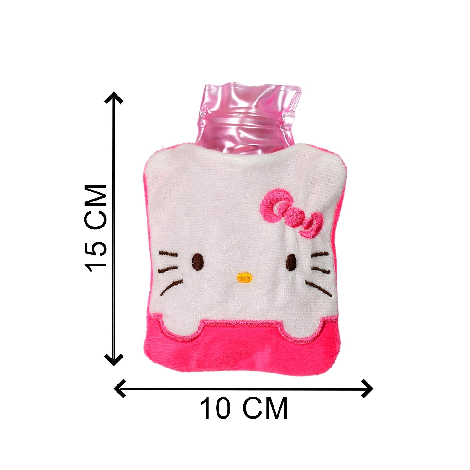 Pink Hello Kitty Small Hot Water Bag with Cover for Pain Relief - Bhavnagar Deodap