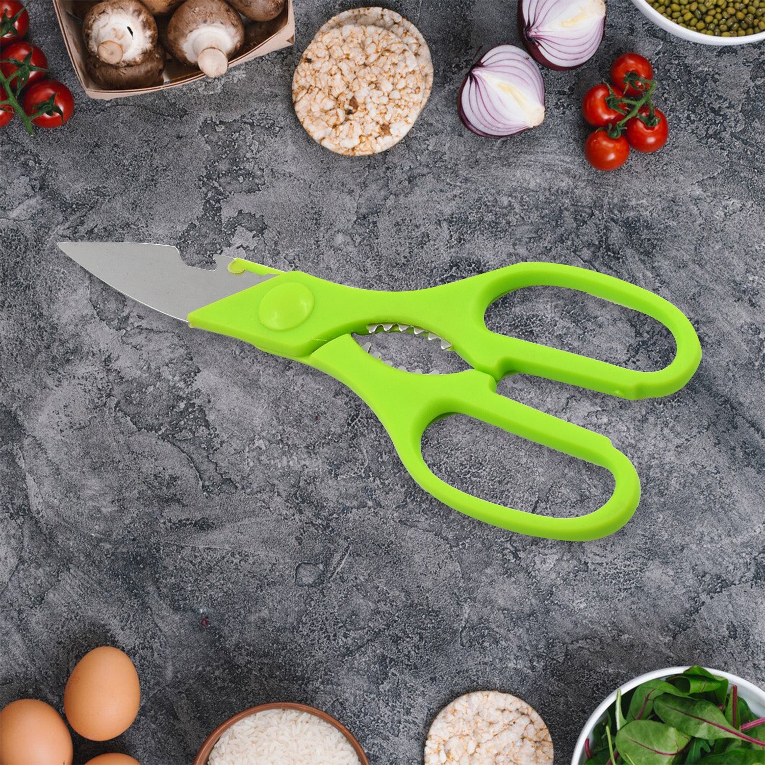 Multifunction Kitchen Tools Stainless Steel and Plastic Kitchen Knife and Scissor Ideal Accessory Set for Kitchen - Bhavnagar Deodap