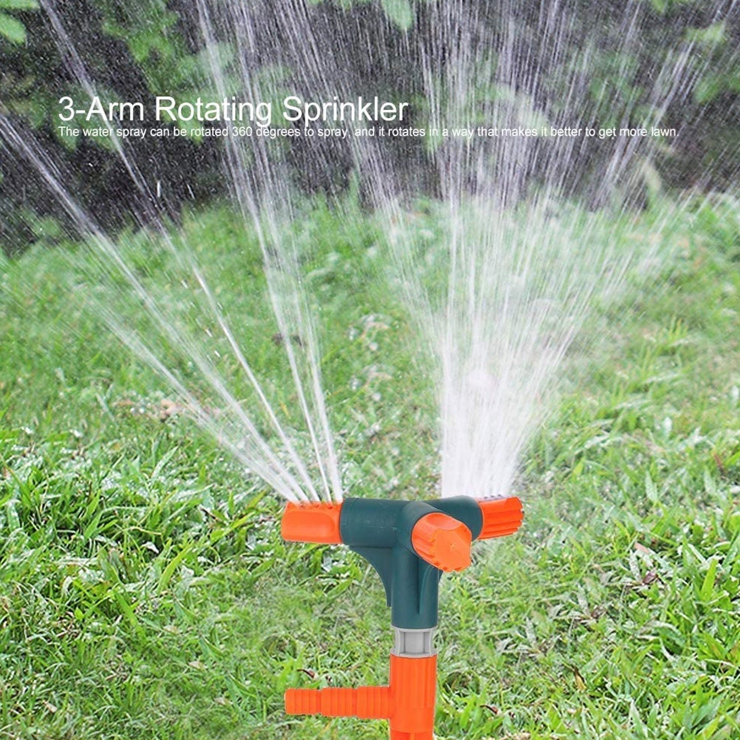 3 Arm 360° Rotating Garden Sprinkler - Bhavnagar Deodap