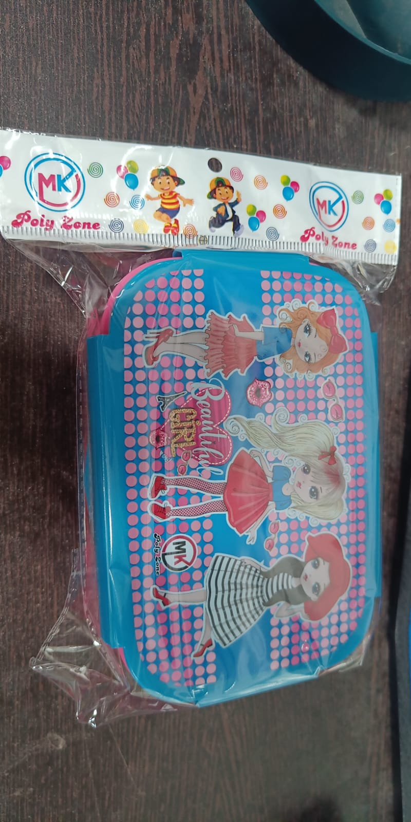 Cartoon Printed Plastic Lunch Box With Inside Small Box & Spoon for Kids, Air Tight Lunch Tiffin Box for Girls Boys, Food Container, Specially Designed for School Going Boys and Girls - Bhavnagar Deodap